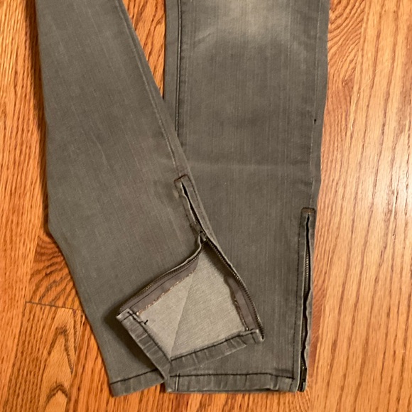 Chip & Pepper Steamer Lane Skinny Straight Leg Jeans Distressed Gray Stretch Sz5 - Picture 7 of 15